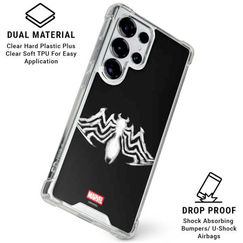 Marvel Venom Venom Logo Galaxy S25 Ultra Clear Case